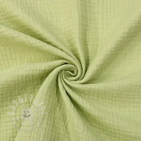 Double gauze/musselin soft green ORGANIC