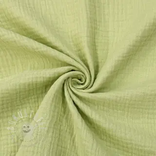 Double gauze/musselin soft green ORGANIC