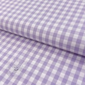 Baumwollstoff Check lilac