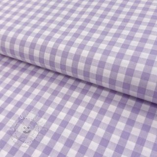 Baumwollstoff Check lilac