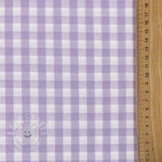 Baumwollstoff Check lilac
