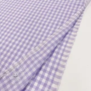Baumwollstoff Check lilac