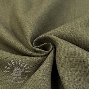 Leinenstoff gewaschen dark moss green