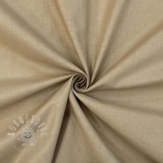 Baumwollstoff popeline dark beige