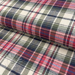 Baumwollstoff YARN DYED CHECK BRUSHED pickle