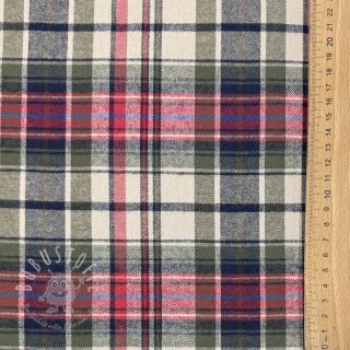 Baumwollstoff YARN DYED CHECK BRUSHED pickle