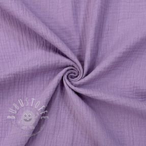 Double gauze/musselin dark lilac