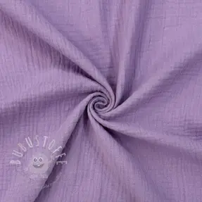 Double gauze/musselin dark lilac