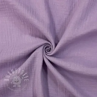 Double gauze/musselin dark lilac ORGANIC